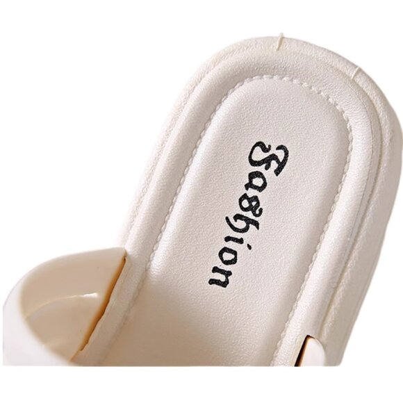 Women's Trendy Flower Strappy Slides - Cute 3D Daisy Summer Flat Sandals - Picture 3 of 5